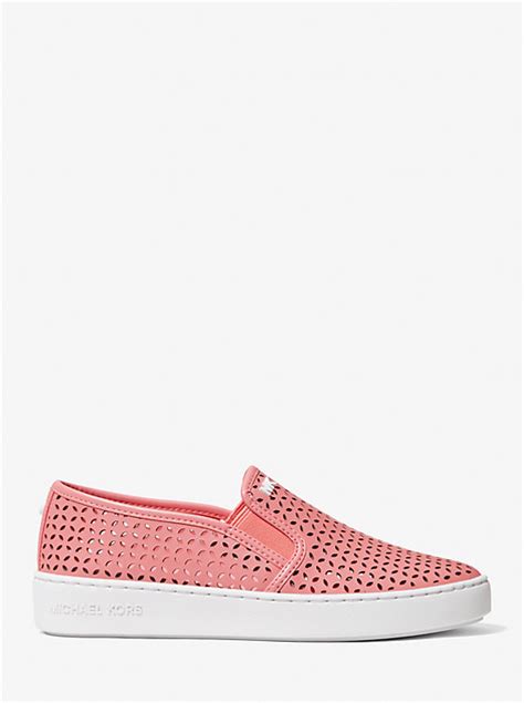 Olivia Perforated Leather Slip